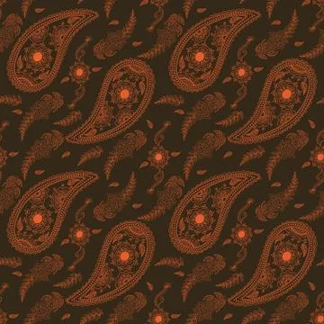 Vector floral seamless pattern background in Arabian style. Arabesque pattern Illustrazione stock