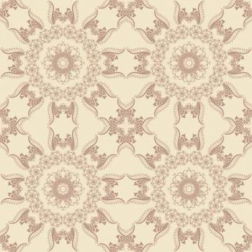 Vector floral seamless pattern background in Arabian style. Arabesque pattern Illustrazione stock