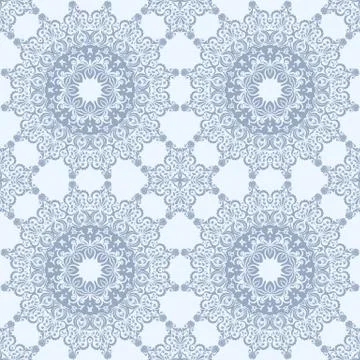 Vector floral seamless pattern background in Arabian style. Arabesque pattern 스톡 일러스트