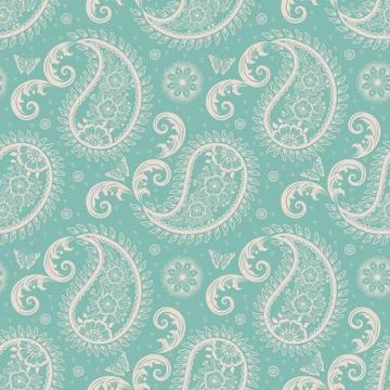 Vector floral seamless pattern background in Arabian style. Arabesque pattern Illustrazione stock