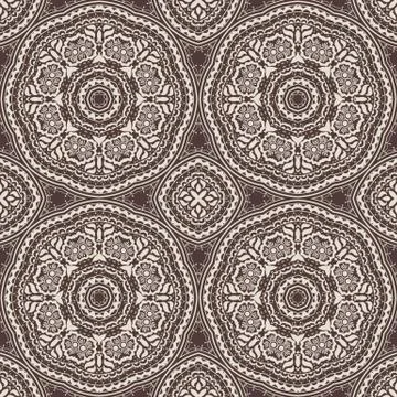 Vector floral seamless pattern background in Arabian style. Arabesque pattern Illustrazione stock