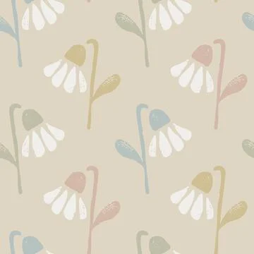 Vector of floral seamless pattern in boho style. Vintage seamless pattern o.. Stock Illustration