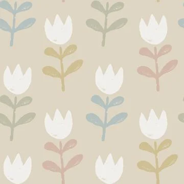 Vector of floral seamless pattern in boho style. Vintage seamless pattern o.. Stock Illustration
