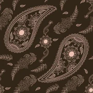 Vector floral seamless pattern element in Arabian style. Arabesque pattern. E イラスト素材