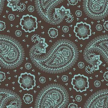 Vector floral seamless pattern element in Arabian style. Arabesque pattern. E Stock Illustration