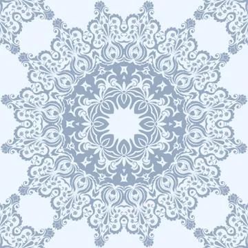 Vector floral seamless pattern element in Arabian style. Arabesque pattern. E 스톡 일러스트