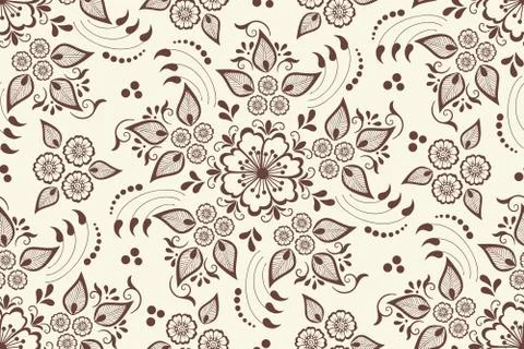 Vector floral seamless pattern element in Arabian style. Arabesque pattern. E Stockillustratie