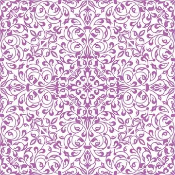 Vector floral seamless pattern element in Arabian style. Arabesque pattern. E Stock Illustration