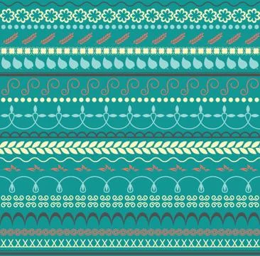 Vector. Floral seamless pattern. Horizontal background for textile, paper or 스톡 일러스트
