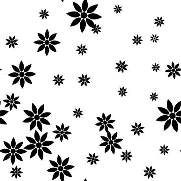 Vector floral seamless pattern Stock Illustration
