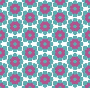 Vector floral seamless pattern, vector repeating texture background Illustrazione stock