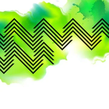 Vector floral tropical pattern background with shevron. Abstract stripped geo Stock Illustration