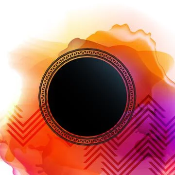 Vector floral tropical pattern background with shevron. Abstract stripped geo Stock Illustration