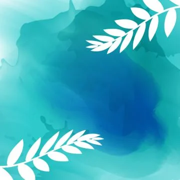 Vector floral tropical pattern background with jungle leaves. Abstract stripp Stock Illustration