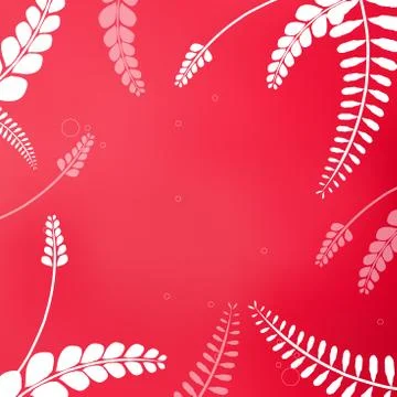 Vector floral tropical pattern background with jungle leaves. Abstract stripp Stock Illustration