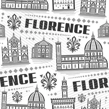 Vector Florence Seamless Pattern Stock Illustration