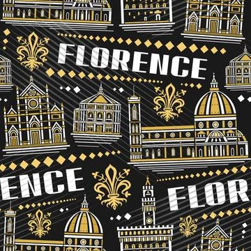Vector Florence Seamless Pattern Stock Illustration