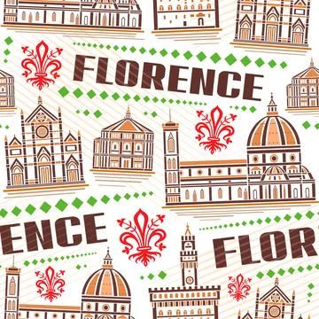 Vector Florence Seamless Pattern Stock Illustration