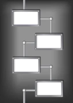 Vector : Flow chart , sign style background Stock Illustration