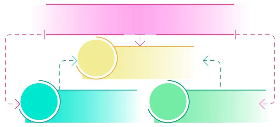 Vector Flowchart Diagram Template Stockillustratie