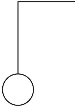 Vector Flowchart Node Element. This minimalist single-point illustration Ilustración de archivo