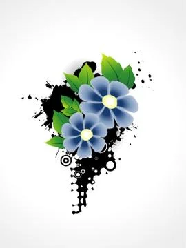 Vector flower artistic design Stock Illustration