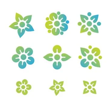 Vector  flower color Stock Illustration