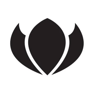 Vector flower icon Stock Illustration