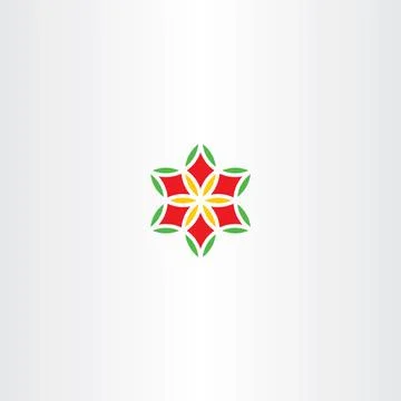Vector flower logo abstract icon design Illustrazione stock