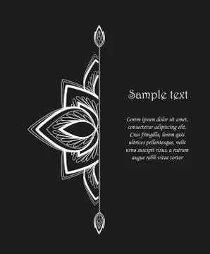 Vector flower mandala Stock Illustration