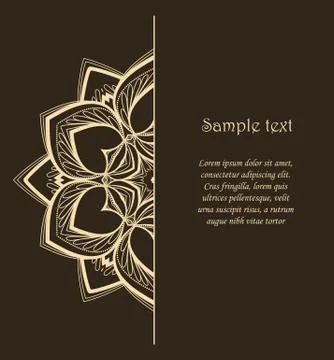 Vector flower mandala Illustrazione stock