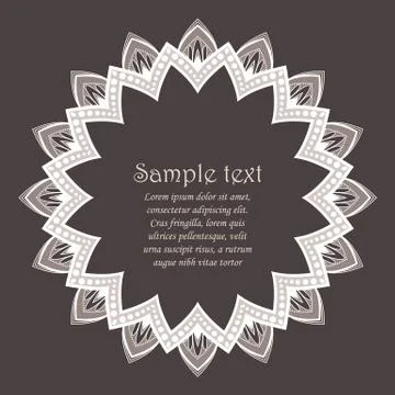 Vector flower mandala Stock Illustration