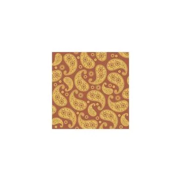 Vector flower paisley seamless pattern element. Illustrazione stock