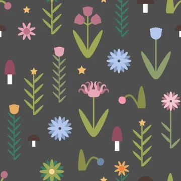 Vector flower pattern Stock Illustration