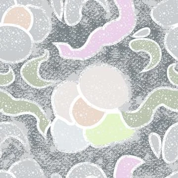 Vector flower seamless background. Pastel color flowers Stock Illustration