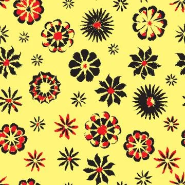 Vector flower seamless Stock Illustration