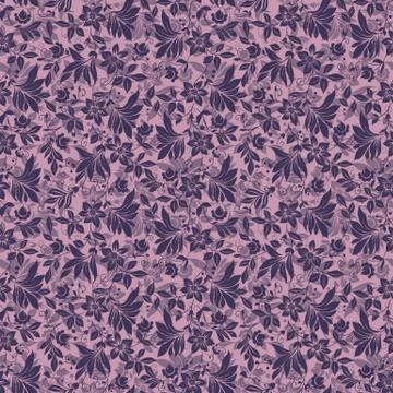 Vector flower seamless pattern background Illustrazione stock