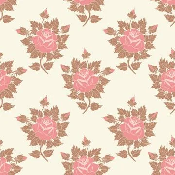 Vector flower seamless pattern background. Elegant texture for backgrounds. C イラスト素材