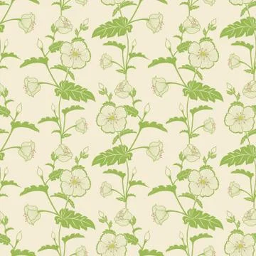 Vector flower seamless pattern background. Elegant texture for backgrounds. C Illustrazione stock