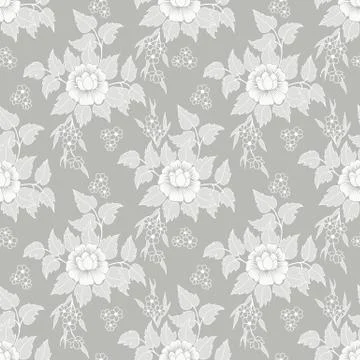 Vector flower seamless pattern background. Elegant texture for backgrounds. C イラスト素材