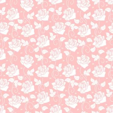 Vector flower seamless pattern background. Elegant texture for backgrounds. C イラスト素材