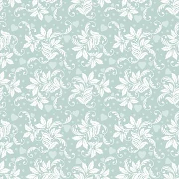 Vector flower seamless pattern background. Elegant texture for backgrounds. C Illustrazione stock