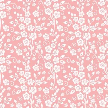 Vector flower seamless pattern background. Elegant texture for backgrounds. C イラスト素材
