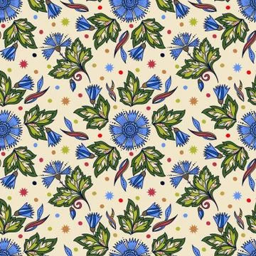 Vector flower seamless pattern background. Elegant texture for backgrounds. C Illustrazione stock