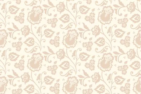 Vector flower seamless pattern background. Elegant texture for backgrounds. C Illustrazione stock