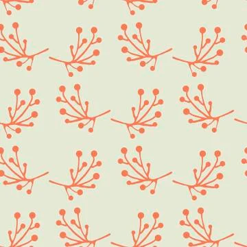 Vector flower seamless pattern on a background Stock Illustration