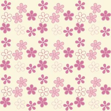 Vector flower seamless pattern background.  texture for backgrounds. seamless Illustrazione stock
