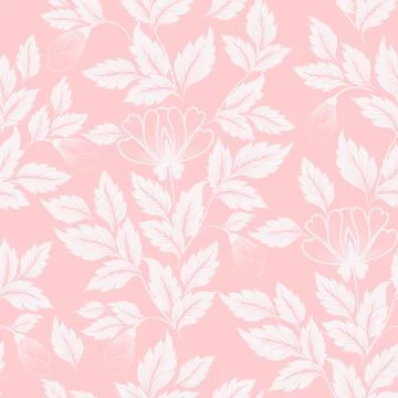 Vector flower seamless pattern element. Elegant texture for backgrounds. Clas Stock Illustration