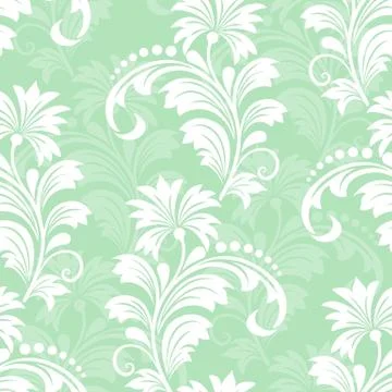 Vector flower seamless pattern element. Elegant texture for backgrounds. Clas イラスト素材