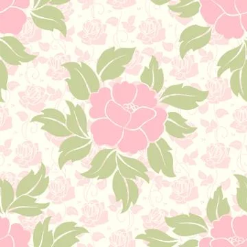 Vector flower seamless pattern element. Elegant texture for backgrounds. Clas Illustrazione stock